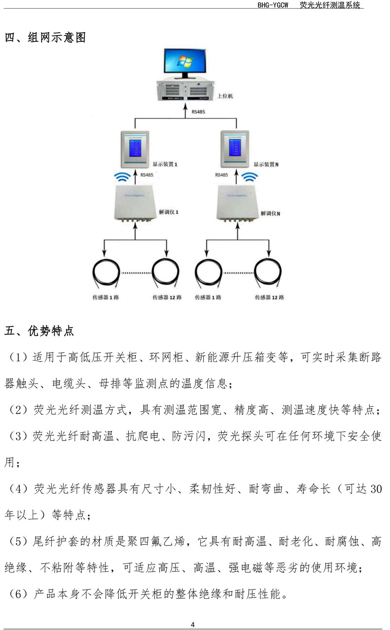 BHG-YGCW荧光光纤温度在线监测系统
